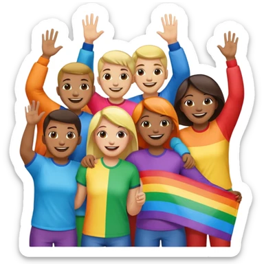 The world is immunity with every person that looks gay sticker