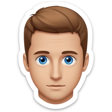 Joey McIntyre blue eyes, light brown hair sticker