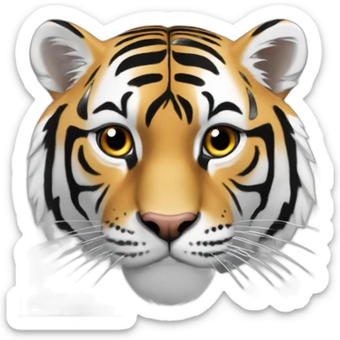 Tigre blanc enragé sticker