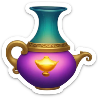 aladdin's lamp sticker