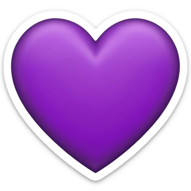 purple heart qith black hertagram on it sticker