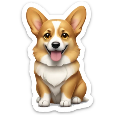 Sad Welsh Corgi sticker