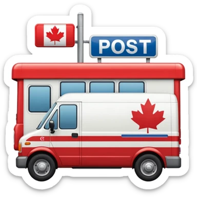 Canada post van sticker