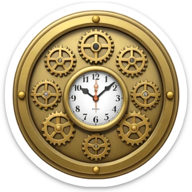 mechanic clock sticker
