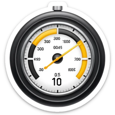 simple cronometer sticker