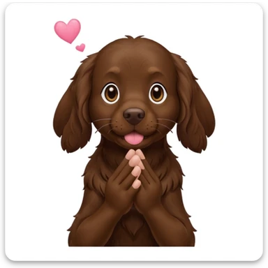 Boykin spaniel blowing kisses  sticker