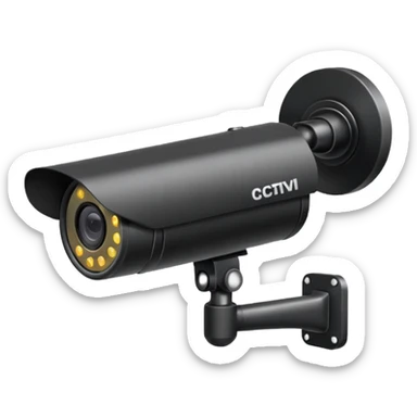 CCTV Camera looking up to the sky sticker