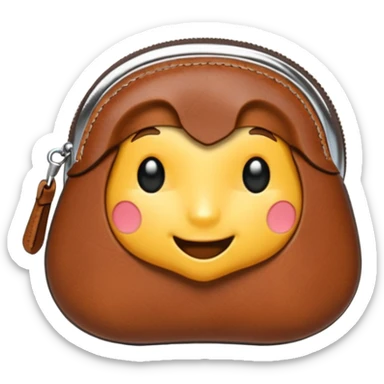 Coin purse – small  zipper or clasp. sticker