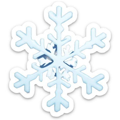 snowflake sticker