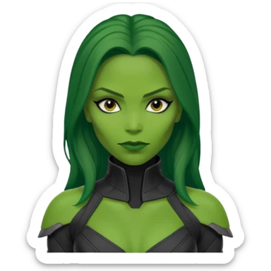 gamora from Guardians of the Galaxy movie sticker