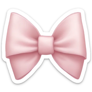 light pink bow  sticker