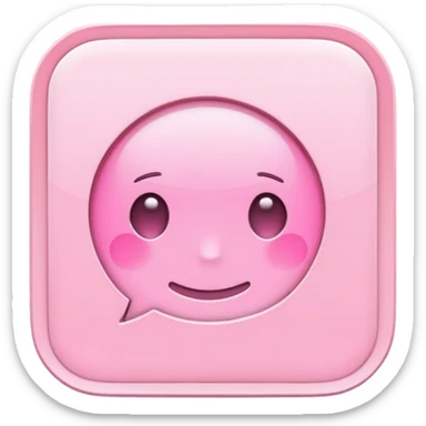 Light pink text messages sticker
