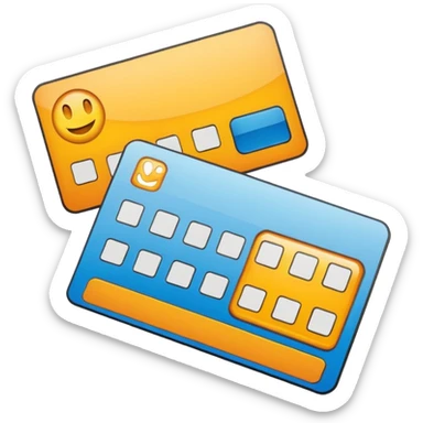 Loyalty card sticker