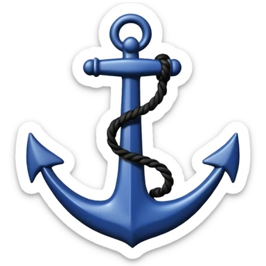 Je veux un emoji encre dans ce style là : ⚓ je veux qu’il représente l’amour sentimentale et attachant vers une personne  sticker