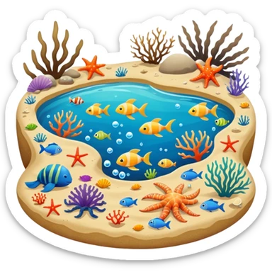 Tide pools sticker