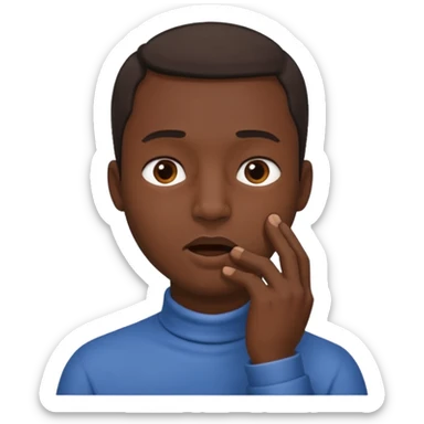 Man with Hand fully around throat sticker