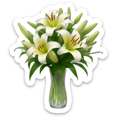 Bouquet of lilies sticker