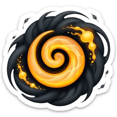 black magic particle sticker