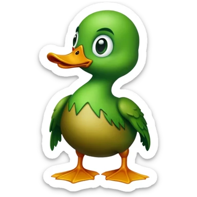 Duck zombie sticker