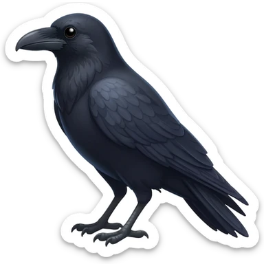 Raven bird sticker