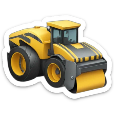 asphalt roller sticker