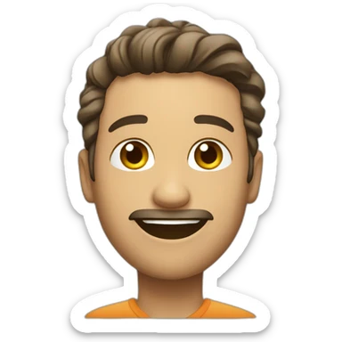 PERSONA SALUDANDO CONUNA SONRISA sticker