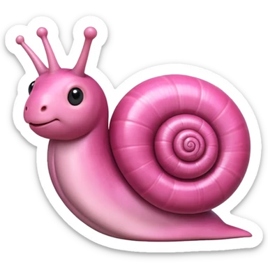 snail + heart sticker