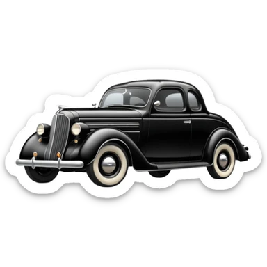 1936 plymouth coupe sticker