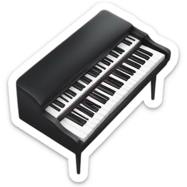 keyboard as a piano  sticker
