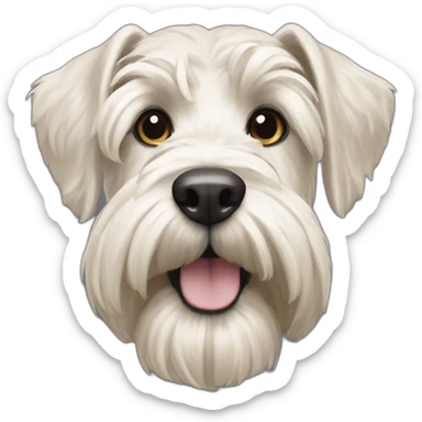 wheatin terrier white pale nose sticker
