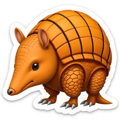 armadillos mean team logo  sticker