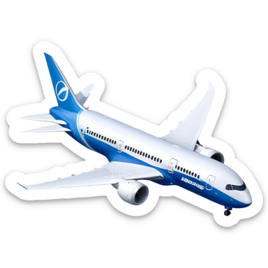 Boeing 787 Dreamliner - Boeing (Model Year: 2022) (Iconic colour: White with blue) sticker