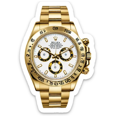 Gold rolex Watch  sticker