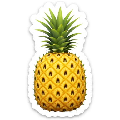 pineapple with X on it sticker