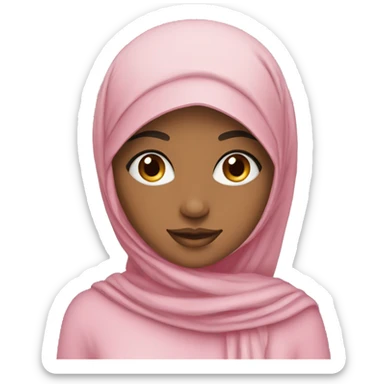 A beautiful Muslim girl  sticker