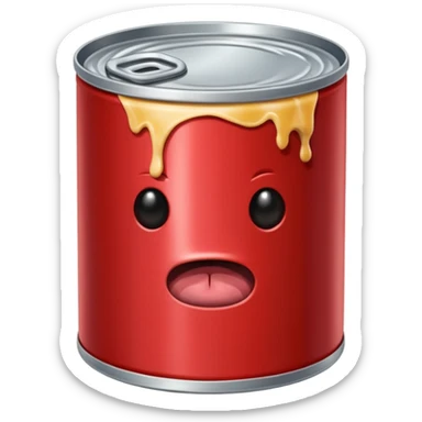 tin can with meat, no face sticker