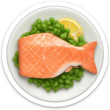 Salmon dish sticker