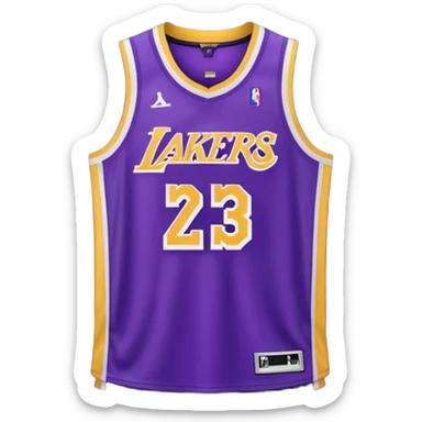 los angeles lakers jersey sticker