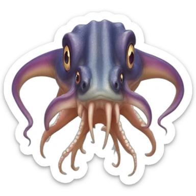 tyrannosaurus rex squid sticker