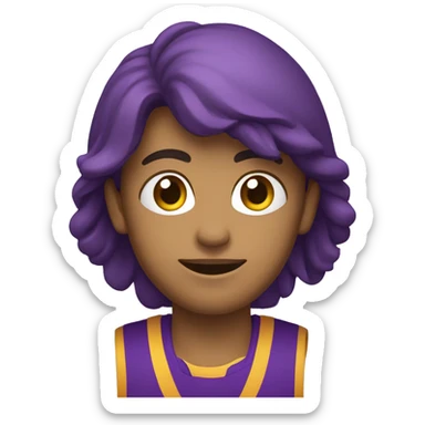 Escoteiro brasileiro com lenço roxo no pescoço  sticker
