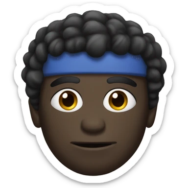 black gym dumble sticker