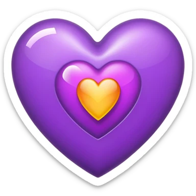 The Letter “i” inside a Purple Heart sticker