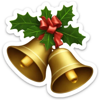 christmas bells sticker
