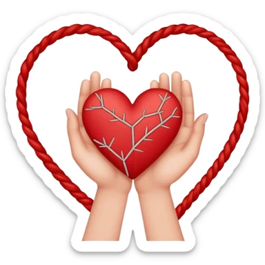 Hand making  heart ❤️‍🩹 sticker