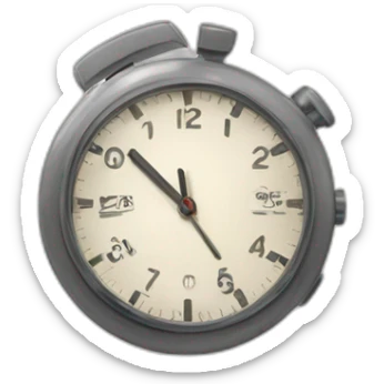 Horloge 16 heures 37 minutes sticker