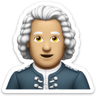 Bach akimbo  sticker