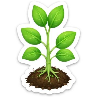 Make a sprout emoji sticker