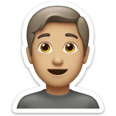 Grayish brown heart sticker