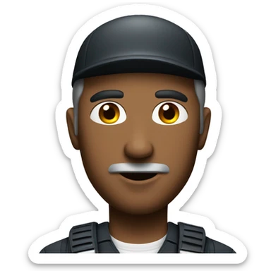 shor security engeneer man sticker