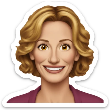 Julia roberts in real life sticker
